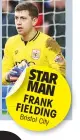  ??  ?? STAR MAN FRANK FIELDING Bristol City