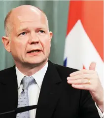  ??  ?? William Hague