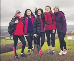  ?? Picture: Sajana Gurung ?? Members of Maidstone’s Gurhka community are attempting the Oxfam Trailwalke­r 2016 on 22 to 24 July