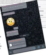  ??  ?? las imágenes obtenidas del grupo de Whatsapp muestran que Villalobos eliminó el mensaje
