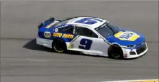  ?? Brian Lawdermilk/Getty Images ?? Chase Elliott rode the No. 9 car all the way to victory lane at the Go Bowling 235 Sunday at Daytona Internatio­nal Speedway in Daytona Beach, Fla.