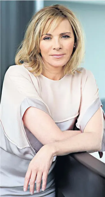  ??  ?? ‘I’m realising that there’s more strength in allowing yourself to be vulnerable,’ says Kim Cattrall. In Sky’s Sensitive Skin, right