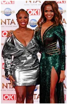  ??  ?? Strictly perfect: Sisters Motsi and Oti Mabuse