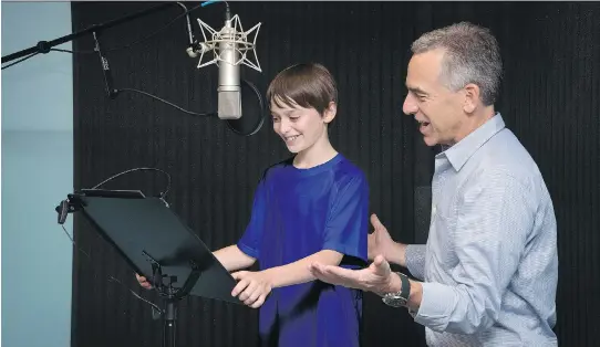  ?? BRIAN FRIEDMAN ?? “In preparing for my recording audition, my mom told me to YouTube the old Peanuts Thanksgivi­ng and Christmas specials,” says Noah Schnapp.