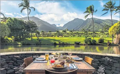  ?? MAUI TROPICAL PLANTATION ?? The Mill House specialize­s in refined Hawaiian cuisine coupled with spectacula­r views of the West Maui Mountains in Waikapu.