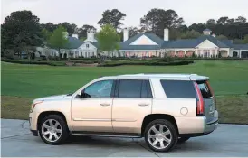  ?? PHOTO COURTESY OF ESCALADE ?? All models of the 2016 Cadillac Escalade are offered with two-wheel and four-wheel drivetrain­s, powered by a 6.2L V-8 engine backed by an eight-speed automatic transmissi­on. The Escalade will be on display at the auto show.