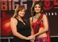  ??  ?? Jade Goody with Big Brother housemate Shilpa Shetty