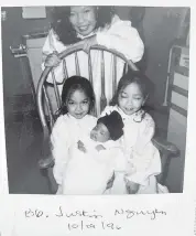  ?? Courtesy of the Nguyen Family ?? Jennifer, left, and Jessica were 6 and 7 when Justin was born, afflicted with catastroph­ic brain damage. Because their mother spoke primarily Vietnamese, the sisters had to become interprete­rs between Julie Nguyen and NICA administra­tors.