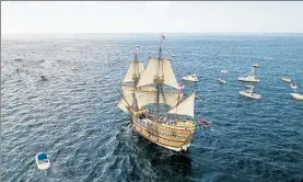  ??  ?? The Mayflower II, back for good at Plimoth Patuxet, will be open for socially distanced tours.