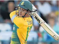  ?? Picture: GALLO IMAGES ?? SWASHBUCKL­ING: Quinton de Kock, 23, has establishe­d himself as a hardhittin­g batsman and competent wicketkeep­er