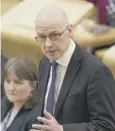  ??  ?? 0 John Swinney: parents need to be confident over safety