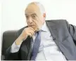 ?? — Reuters ?? Ghassan Salame speaks during an interview.