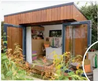  ??  ?? JML Garden Rooms’ attractive Lowlander 1 is perfect for smaller garden spaces