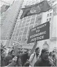  ?? FRANK FRANKLIN II, AP ?? Protest in New York in 2012.