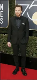  ??  ?? Ewan McGregor arrives at the 75th Annual Golden Globes at the Beverly Hilton Hotel in Beverly Hills, Calif., on Jan. 7, 2018.