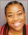  ?? Bridgeport Police Department ?? Tiffany Covington, 28, was charged with two counts of risk of injury to a child, and one count each of interferin­g with police and assault on a public safety officer.