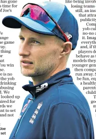  ??  ?? Role model: As captain, Joe Root has to set an example