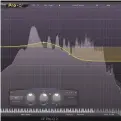  ??  ?? FabFilter’s Pro-MB multiband compressor tames the volume of frequencie­s between 2kHz and 8kHz, and we use their Pro-Q 2 EQ to roll off upper frequency content generally. We drop the output level of the auxiliary channel so that it’s a more subtle...