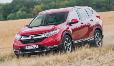  ??  ?? Un nouveau regard à l’inspiratio­n très américaine distingue désormais le Honda CR-V. Honda CR-V 1.5 i-VTEC 4WD Exclusive CVT 44 030 € 193 ch CO2 : 158 g/km