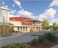  ?? Fairfield University / Contribute­d photo ?? Rendering of the planned convocatio­n center at Fairfield University.