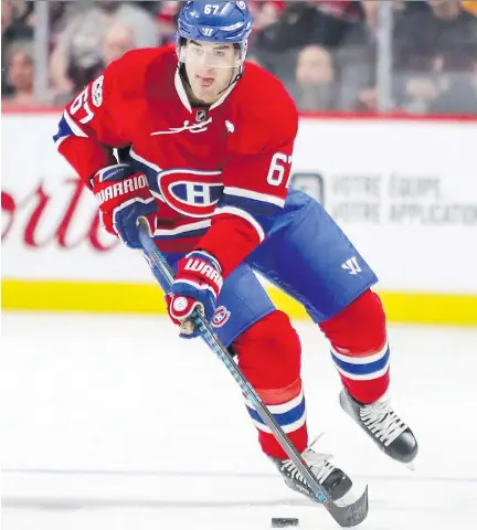  ?? JOHN MAHONEY FILES ?? Don’t bet against Max Pacioretty scoring 30 goals again now that he’ll have two offensive centremen to play with, Stu Cowan says.