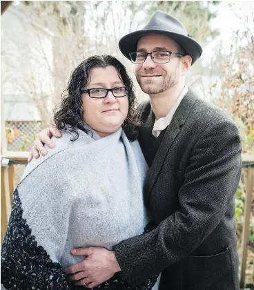  ?? — CP ?? Anne Marie Cerato, left, and her husband Patrick Bardos have been together since 2011 when Cerato revealed on their second date that she had cancer.