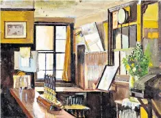  ??  ?? Ready for the morning rush: Interior of a Pub (1936) by George Galsworthy Palmer