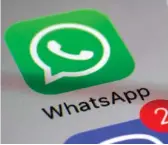  ?? FOTO: AP ?? Programmer som Whatsapp kan give dig sikker chat og samtaler på nettet.