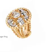  ??  ?? Tweed Cordage Ring Yellow Gold