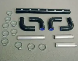  ??  ?? Silicone hose kits usually include new stainless steel clips.