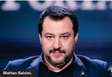  ??  ?? Matteo Salvini.