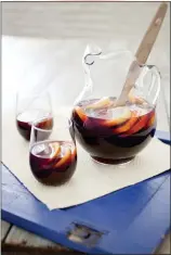  ?? ?? The best sangria recipe is a simple one, using just fruity red wine, orange liqueur, simple syrup and slices of oranges and lemons.