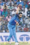  ?? Picture / AP ?? Bhuvneshwa­r Kumar has given the game his knuckle ball