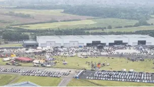  ?? IMAGE: CORPORAL BEN TRITTA ?? Aerial view of RAF Northolt