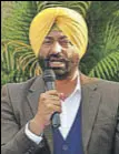  ?? HT PHOTO ?? Bholath MLA Sukhpal Singh Khaira during a press conference in Chandigarh on Monday.