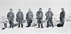  ??  ?? ‘Long, awful months’: Robert Clark and geologist James Wordie in their cabin on the Endurance expedition, left. Above, the stranded Terra Nova party and, below, their copy of David Copperfiel­d