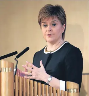  ?? Picture: Getty. ?? Nicola Sturgeon will explore the feasibilit­y of the approach.