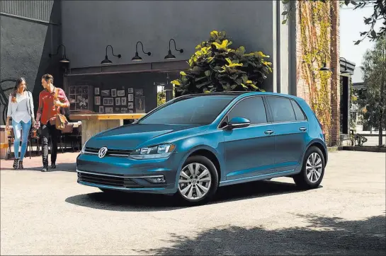  ?? Volkswagen ?? From the thoughtful­ly designed cargo area to the LED lighting and redesigned front grille and bumpers, the Golf has the things you want to keep up with city life.