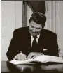  ??  ?? FACT: In 1988, President Reagan signed an FHA bill that put HECM loans into law.