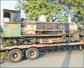  ??  ?? NG steam loco ex BSL has arrived at CSMT heritage gully.