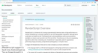  ??  ?? Renderscri­pt support is built into Android back as far as Gingerbrea­d/2.3.