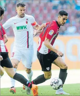  ?? FOTO: JUAN ECHEVERRÍA ?? Último partido Sabin Merino, en el partido amistoso contra el Augsburg