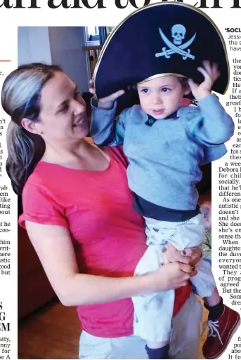  ?? ‘SOCIABLE AND CARING’: Jessie says her son is unlike the stereotype­s people have of autistic children ??