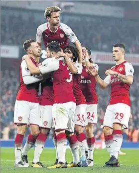  ?? FOTO: GETTY ?? El Arsenal, en buena dinámica A ganado cuatro de sus últimos cinco partidos