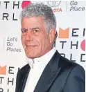  ?? ANGELA WEISS/AFP/GETTY IMAGES ?? Anthony Bourdain visits Newfoundla­nd in the new season of Parts Unknown.