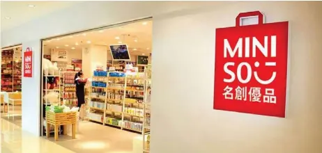  ?? ESPECIAL ?? Grupo Sanborns cerró la compra de un 18.27% inicial de la firma Miniso BF Holidays.