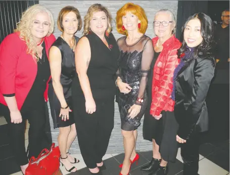  ?? PHOTOS: BILL BROOKS. ?? The 14th annual Splash of Red Gala in support of Boys & Girls Clubs of Calgary was a success thanks to the tireless efforts of the gala volunteer committee. Pictured, from left, are committee members Sara Shaak, Elaine Frame, Holly Goulard, Ruth Beddoe, Barb Shaunessy and Murlyne Fong. Missing from the picture is Alyson Xotta.