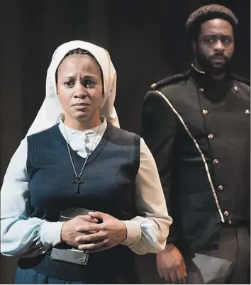  ?? Jenny Graham ?? CAROLYN RATTERAY, who plays Isabella in Antaeus’ production of Shakespear­e’s “Measure for Measure,” says of her character, “Reading this play anew, I realized Isabella suffers a tremendous trauma.”