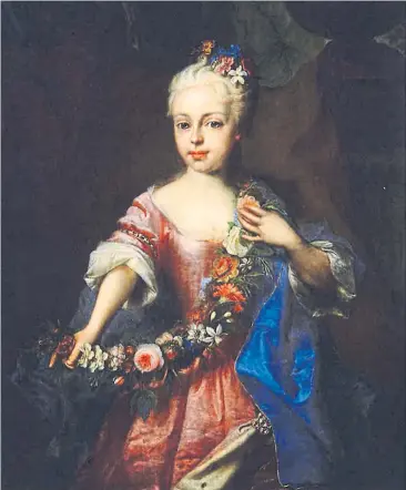  ?? [ Alte Pinakothek München] ?? Die spätere Landesmutt­er Maria Theresia als Sechsjähri­ge, gemalt von A´da´m Ma´nyoki 1723.