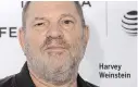  ??  ?? Harvey Weinstein